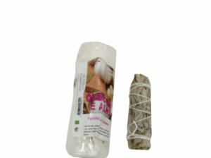 Pack Suprême Bougie Sel & Ail et torche de Sauge Blanche