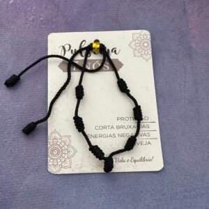 Bracelet Noir 7 Nœuds