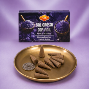 Encens cône Anil avec gros sel